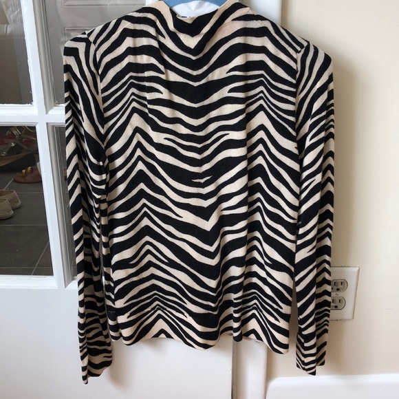 J.Crew merino wool zebra print cardigan - Picture 4 of 5